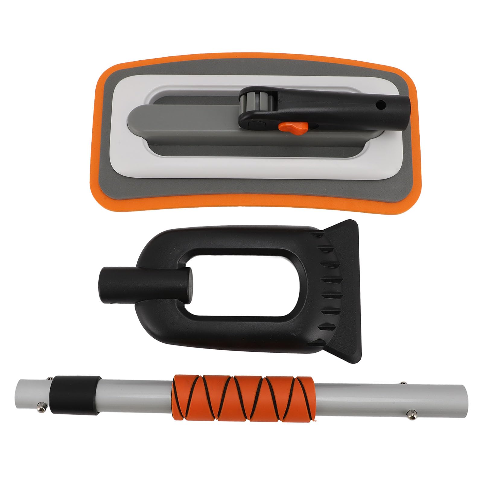 KJAOYU Ice Scrapers for Car Windshield, Car Snow Scraper with Ergonomic Handle - 3-Piece Ice Scraper and Snow Broom Set for Efficient Windshield Clearing - Ideal for Winter Weather (Orange) von KJAOYU