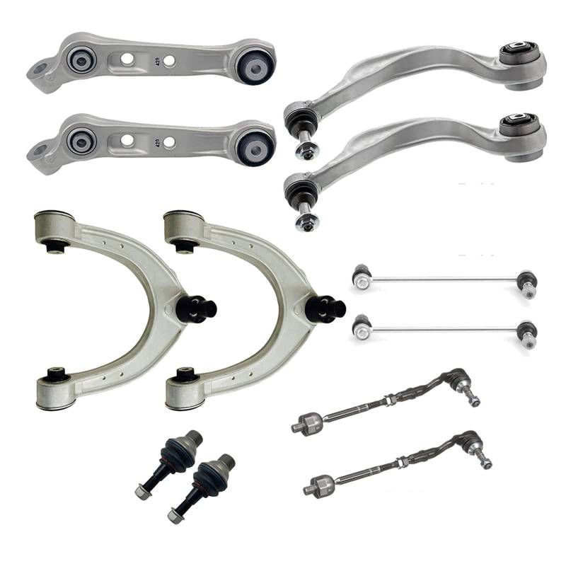 12-teiliges Kit for die vordere Querlenker-Stabilisatorverbindung und Spurstangenbaugruppen, kompatibel mit BMW 5er- und 6er-Serie F10 F18 F11 F12 F13 F06 xDrive von KJARIVLOP