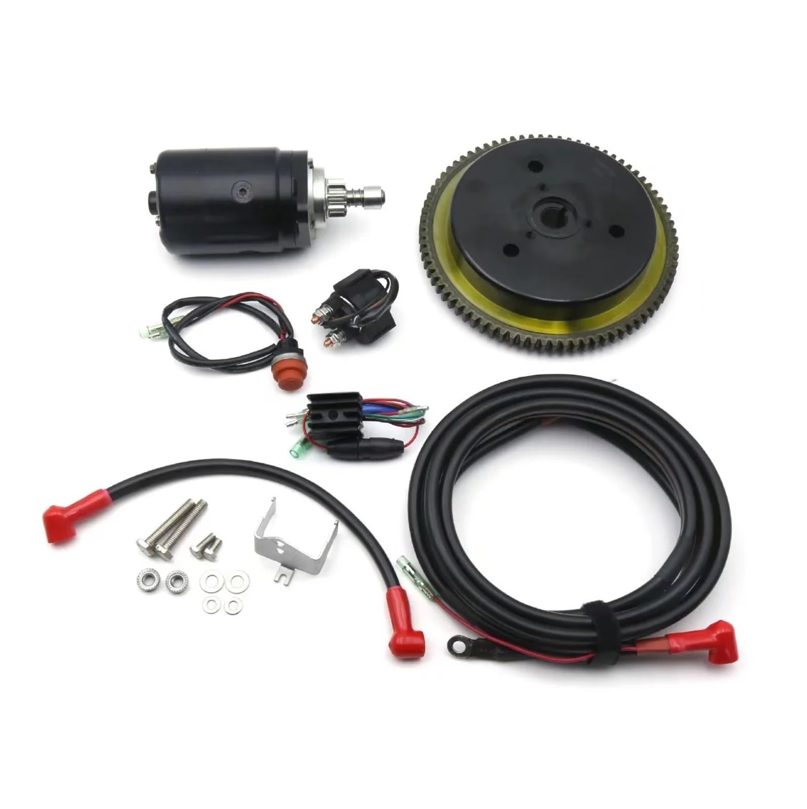 Elektrostarter-Kit, kompatibel mit Tohatsu 2-Takt-Außenbordmotor mit 30 PS, Elektrostarter-Umrüstsatz von KJARIVLOP