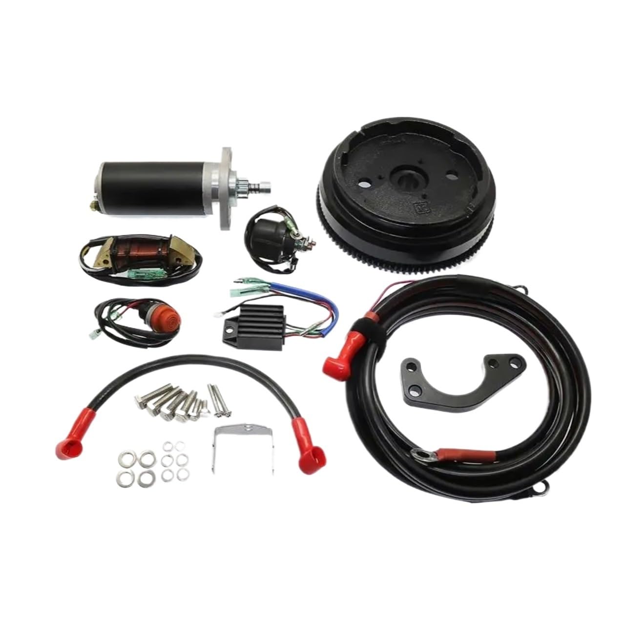 Elektrostarter-Kit, kompatibel mit Tohatsu PARSUN 2-Takt-Außenbordmotor, 9,8 PS, Elektrostarter-Umrüstsatz von KJARIVLOP