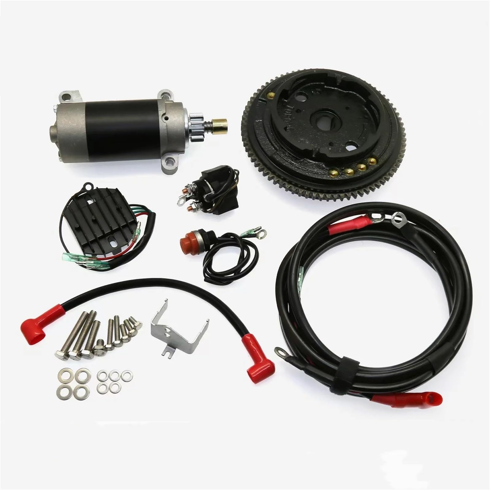 Elektrostarter-Kit, kompatibel mit Yamaha Parsun Hangkai F20 4-Takt-Außenbordmotor, 20 PS, Elektrostarter-Umrüstsatz von KJARIVLOP