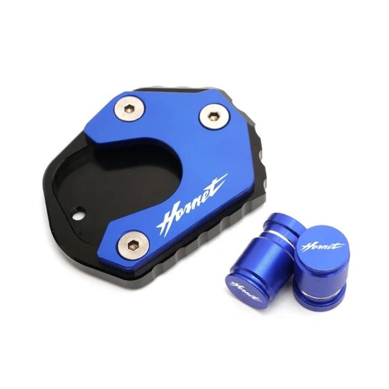 Unterstützung Pad 2023 Motorrad Kickstand Fuß Seitenständer Verlängerungspolster Stützplatte für Hornet CB900F 2002-2007 CB600F 2008-2013 von KJERUL