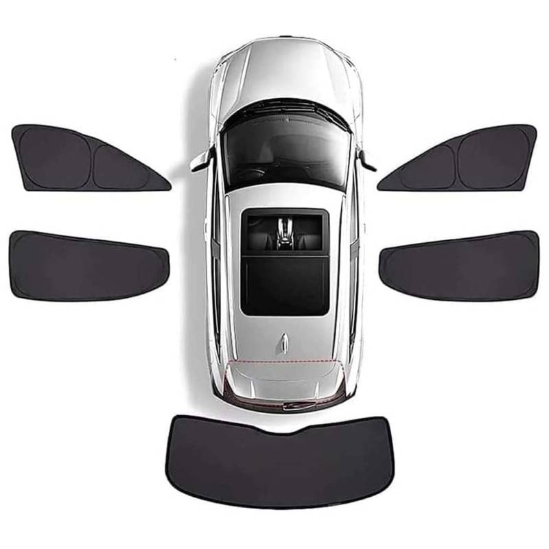 Auto Sonnenblenden für BMW 7 Series LI Extended Edition F02 2010-2016, Sonnenschutz Und Wärmeisolierung, Auto Seitenfensterblende ZubehöR,D/5 Doors Window von KJUHYHBhHHg