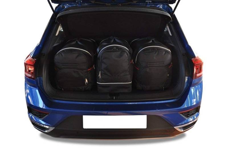 KJUST Dedizierte Kofferraumtaschen 3 stk kompatibel mit VW T-ROC I 2017+ CarBags von KJUST