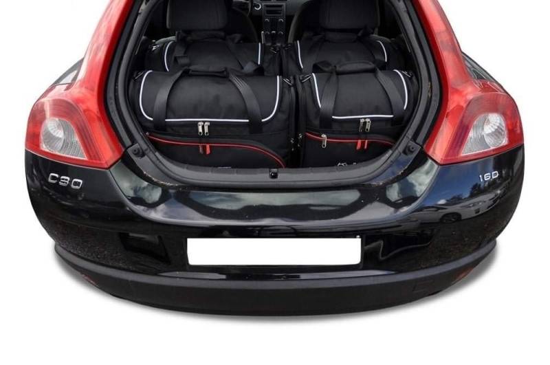 KJUST Dedizierte Kofferraumtaschen 4 stk kompatibel mit VOLVO C30 I (533) 2006-2012 von KJUST