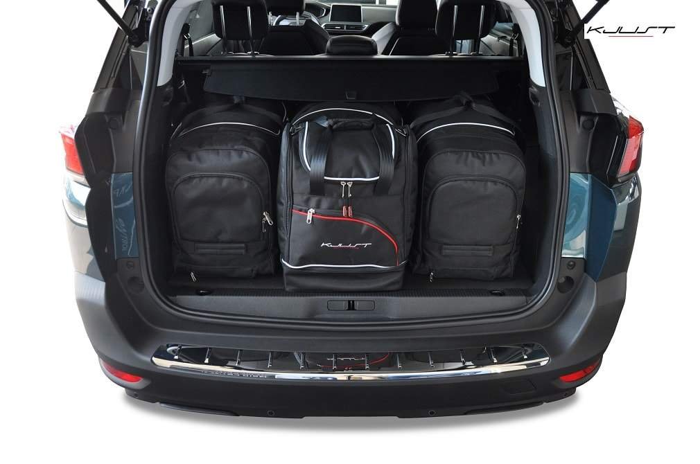 KJUST Kofferraumtasche Peugeot 5008 2017+ CAR Bags Set - 4 Taschen - 7032020 von KJUST