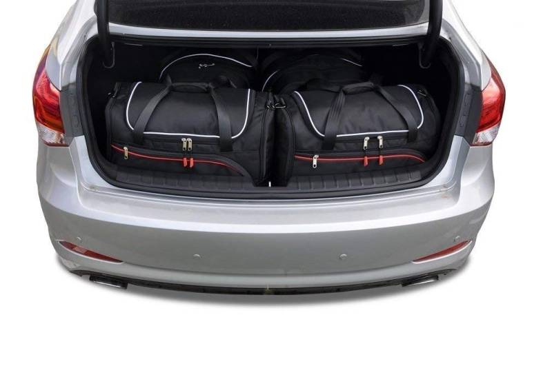 KJUST Kofferraumtaschen 4 stk kompatibel mit HYUNDAI i40 LIMOUSINE I 2011-2018 von KJUST