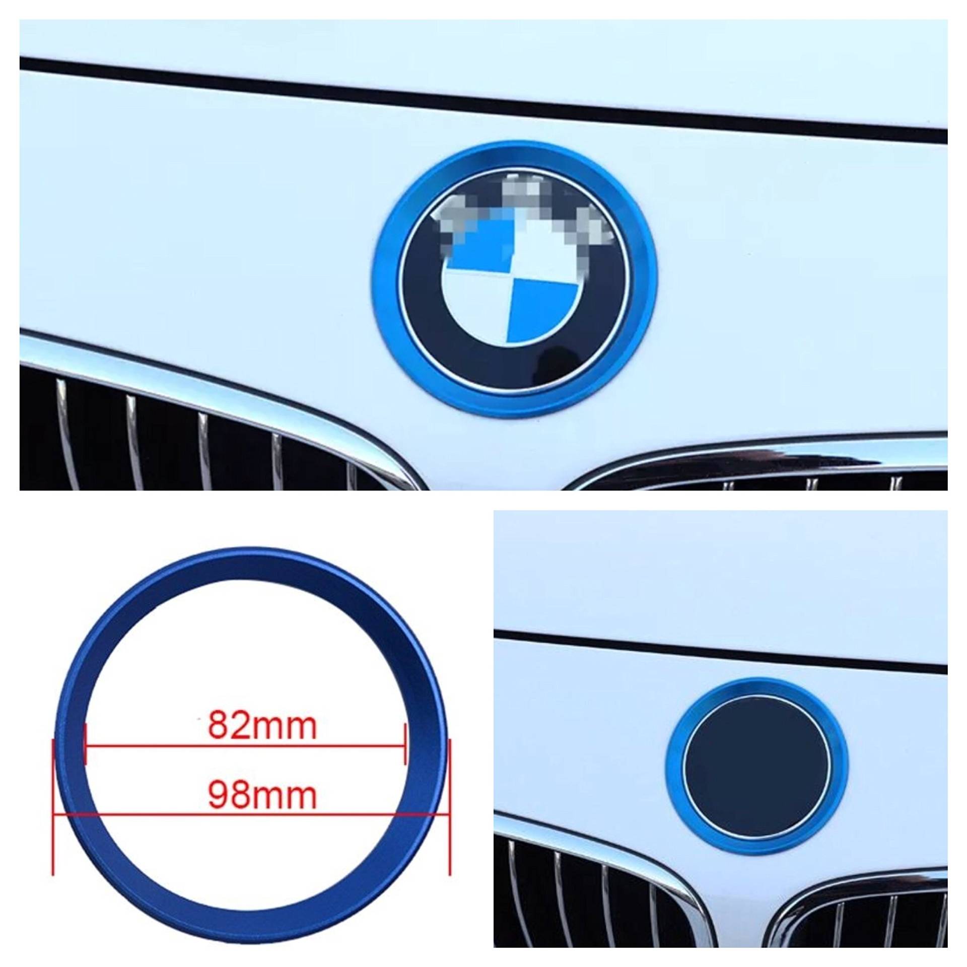 Emblem Trading Emblem Zierring Rahmen Vorne Blau Passend Für 3 4 3er 4er M3 M4 GT von FFZ Parts
