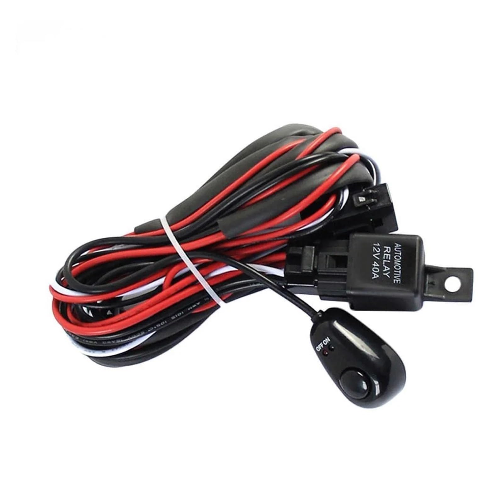 10 Teile/los 2m Auto Auto Kabel Kabelbaum Kit Mit 40A 12V AUF/OFF Schalter Relais Klinge sicherung Für 72W-300W 2 LED Licht Bar Nebel Lampe 10 Teile/los 2m Auto Auto Kabel Kabelbaum Kit Mit 40A 12V AUF/OFF Schalter Relais Klinge sicherung Für 72W-300W 2 LED Licht Bar Nebel Lampe von KKGHYYMG