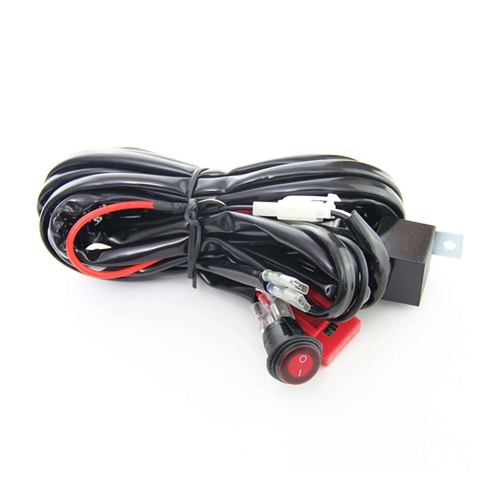 12 V 40 A 300 W LED-Lichtleiste, Kabelbaum-Kit, wasserdicht, Ein-/Ausschalter, Leistungsrelais, Flachsicherung für Auto, Boot, LKW von KKGHYYMG