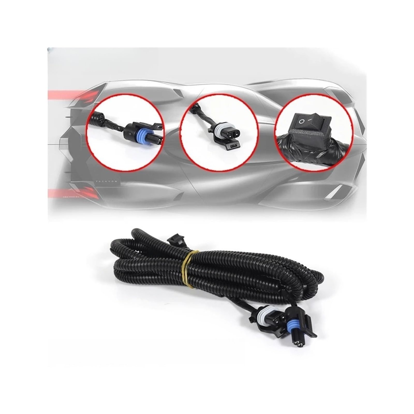 1PC Unter Haube Licht Kabelbaum w/Manuelle Steuerung Schalter Für 1997-2004 Kompatibel für Corvette C5 OEM 628340 1PC Unter Haube Licht Kabelbaum w/Manuelle Steuerung Schalter Für 1997-2004 Kompatibel für Corvette C5 OEM 628340 von KKGHYYMG