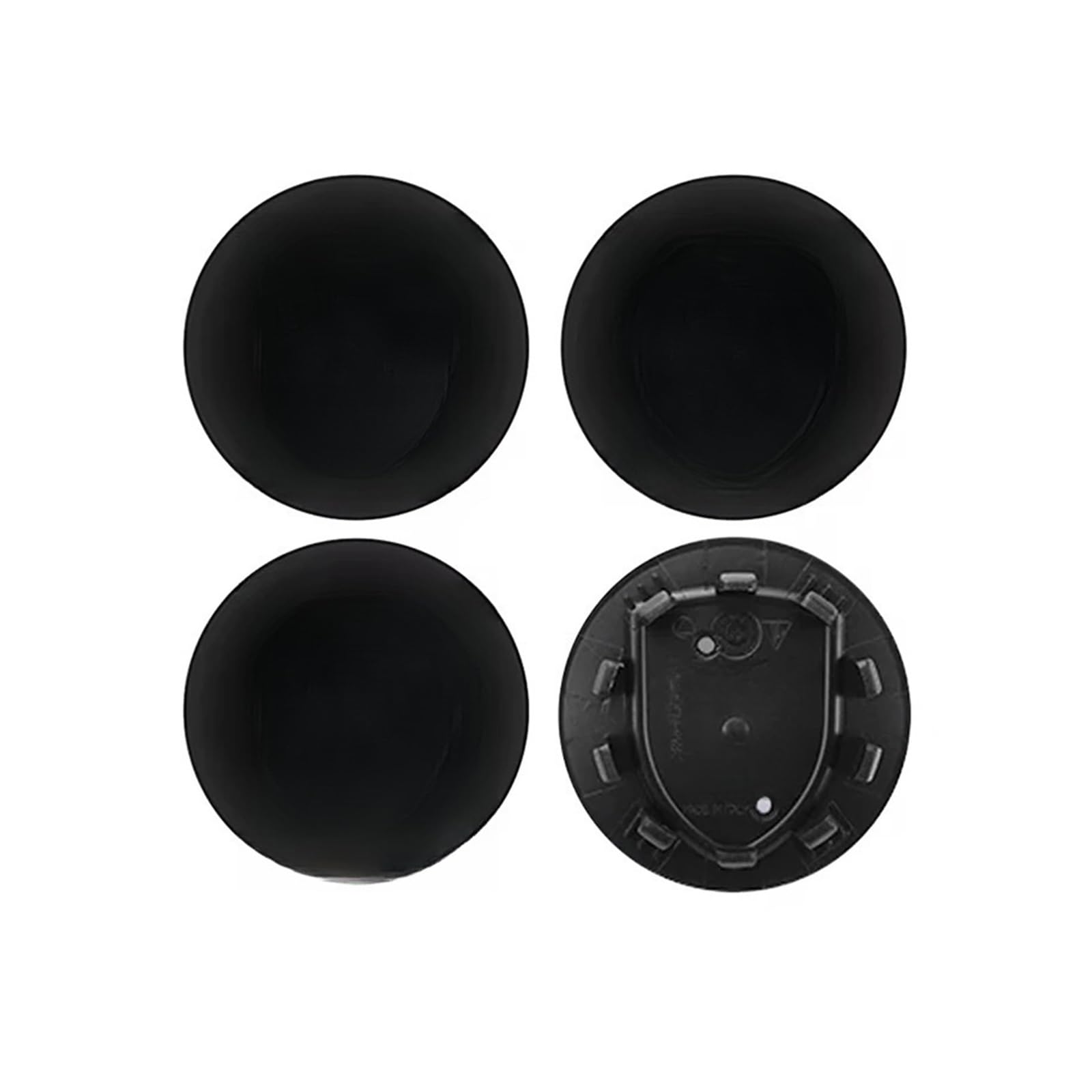 4 STÜCKE 76mm Auto Radnabenkappe Abdeckung Modifizierte Felgenkappe Kompatibel für Porsche(65mm black) von KKGHYYMG