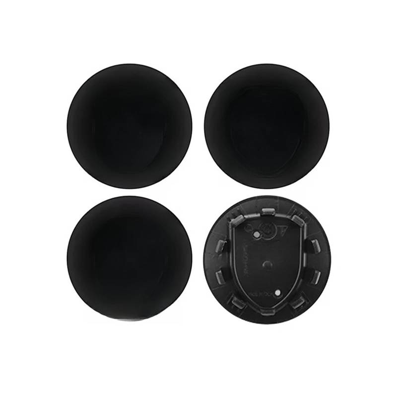 4 STÜCKE 76mm Auto Radnabenkappe Abdeckung Modifizierte Felgenkappe Kompatibel für Porsche(65mm black) von KKGHYYMG