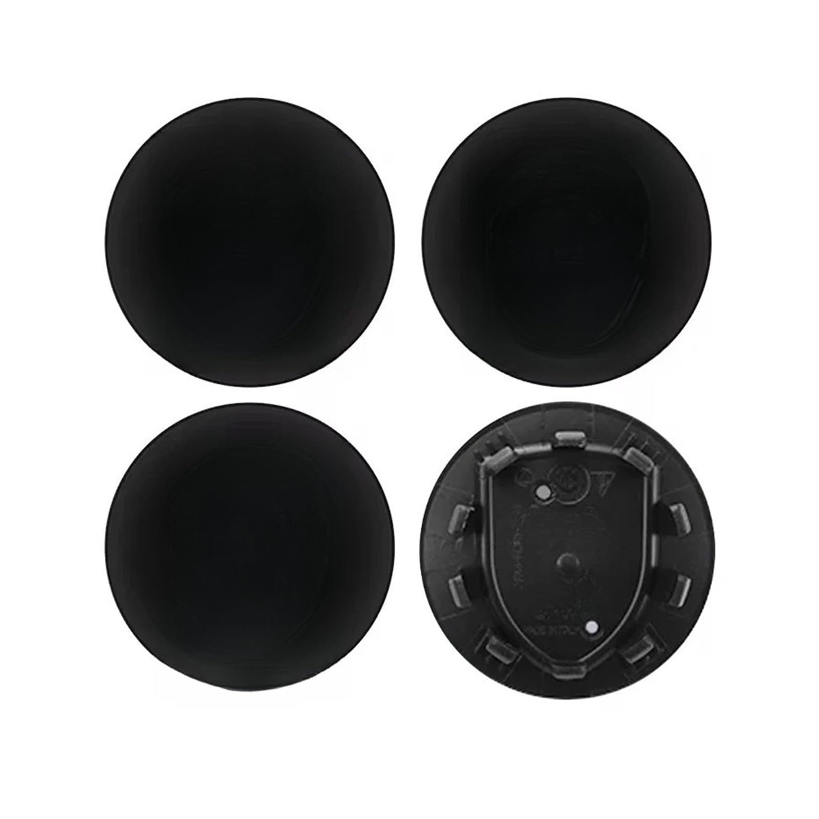 4 STÜCKE 76mm Auto Radnabenkappe Abdeckung Modifizierte Felgenkappe Kompatibel für Porsche(76mm black) von KKGHYYMG