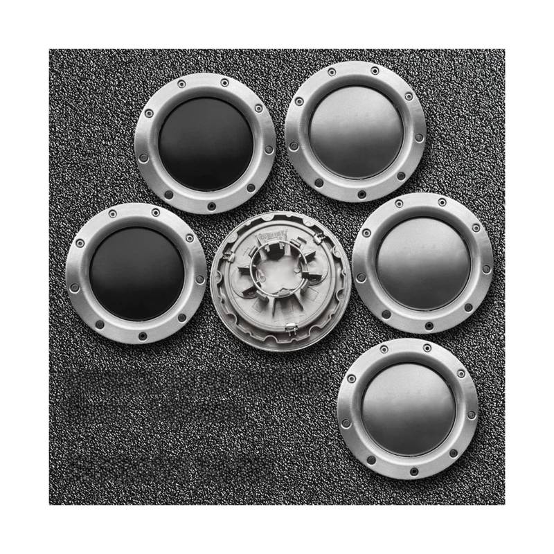 4 Stück 146 mm 8D0601165K Grau Schwarz Radnabenkappen Felgenkappen Kompatibel für Audi Quattro TT A2 A3 A4 A8 S6 Q5 Q7 RS6(Gray 146mm) von KKGHYYMG