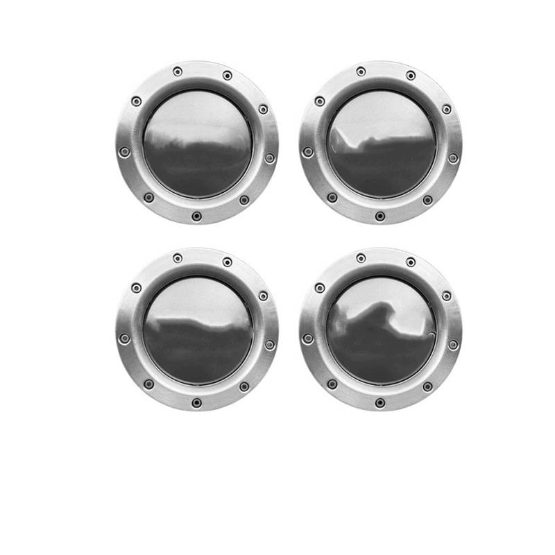 4 Stück 146 mm graue Alufelgen-Nabenkappen 8D0601165K Kompatibel für Audi TT A2 A3 A4 A8 S6 Q5 Q7 RS6 Auto-Logo-Zubehör(Gray 146mm) von KKGHYYMG