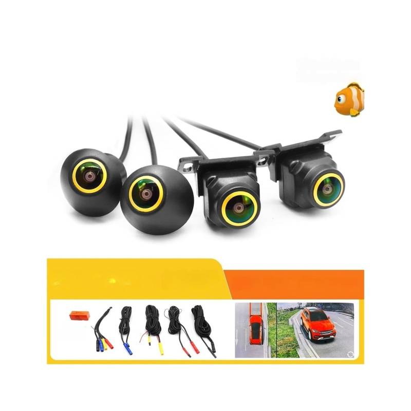 8K AHD 1080P Auto 360 ° Panorama-Systemkamera für Android-Multimedia-Bildschirm, Android-Multimedia-System mit 360APP-Funktion von KKGHYYMG
