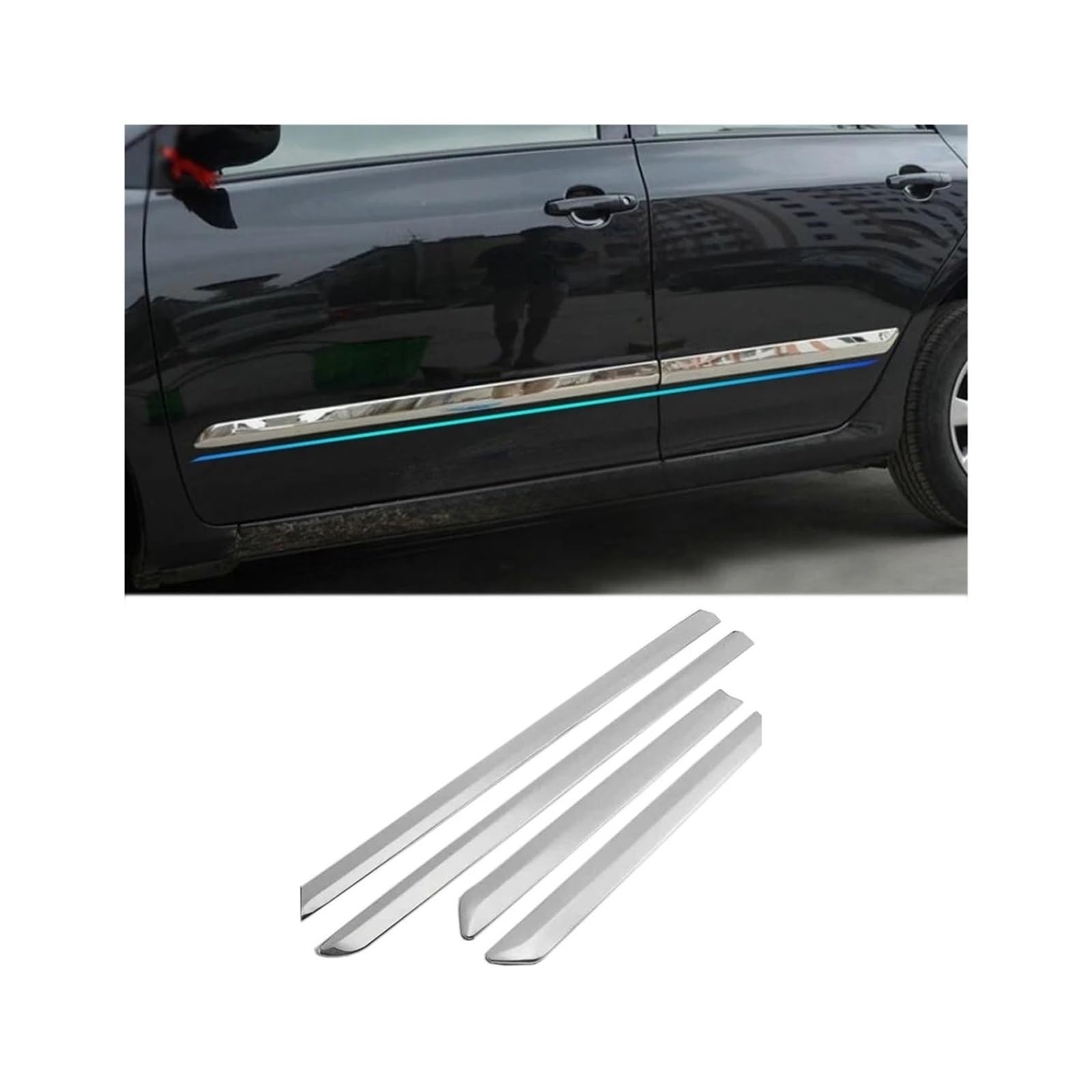 Auto Edelstahl Tür Körper Zierleiste Formteil Stream Lampe Panel Stoßstange Kompatibel für Corolla Altis 2008 2009 2010 2011 2012 2013 Auto Edelstahl Tür Körper Zierleiste Formteil Stream Lampe Panel Stoßstange Kompatibel für Corolla Altis 2008 2009 2010 2011 2012 2013 von KKGHYYMG