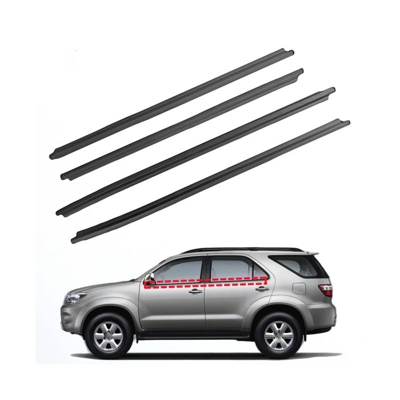 Fensterleiste Weatherstrip Gürtel Sweep Filz Trim Dichtung Kompatibel für Toyota Fortuner 2004 2005 2006 2007 2008 2009 2010 2012 2013 2014 2015 von KKGHYYMG