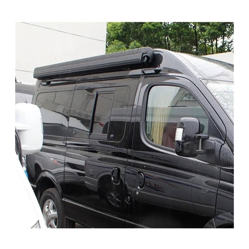 Große einziehbare Auto-Camper-Zeltanhänger Van Auto Seitenmarkise 4m für Autos im Freien mit LED-Licht von KKGHYYMG