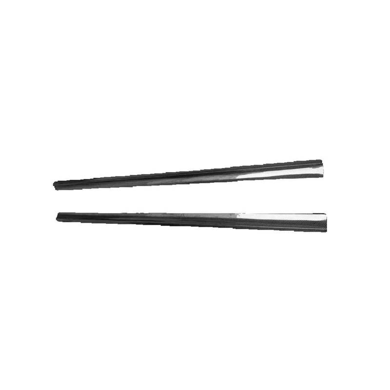 Kompatibel für Mercedes C-Klasse W204 C43 C63 Carbon Fiber Seitenschweller Seitenstoßstange Splitter Seitenschweller Cupwings Schürze Seitenteil(Carbon Fiber) von KKGHYYMG