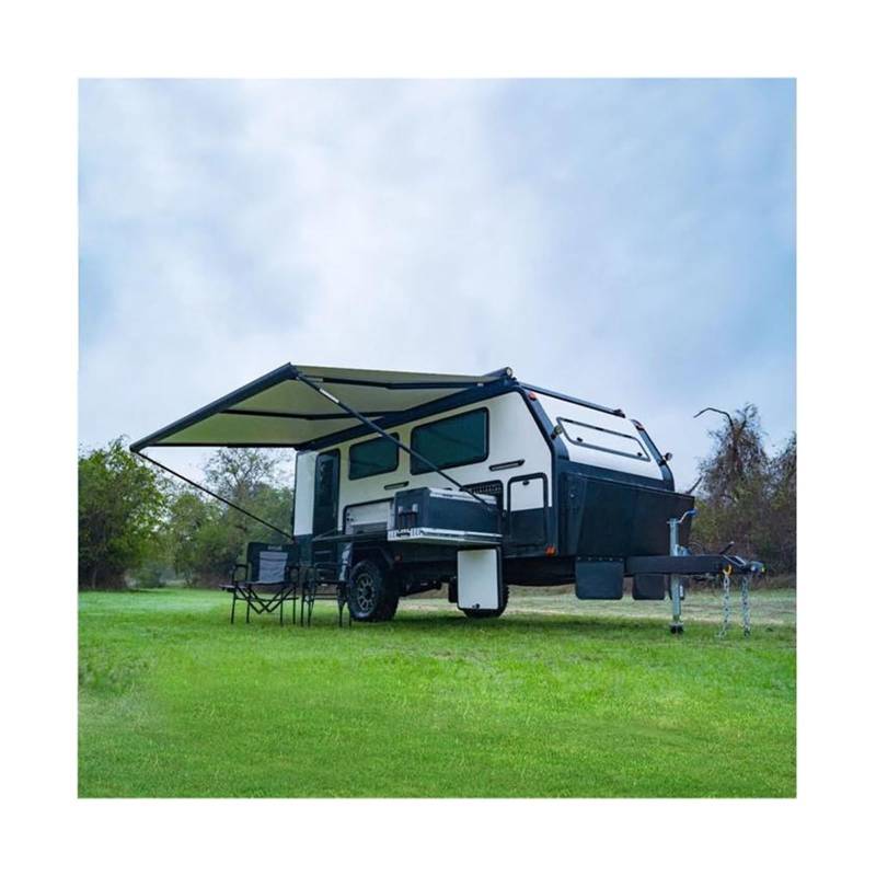RV Power Markise 3,5 m Hochfestes Aluminiumlegierungsrahmengewebe Manuelle Steuerung Camper Trailer RV Markise von KKGHYYMG