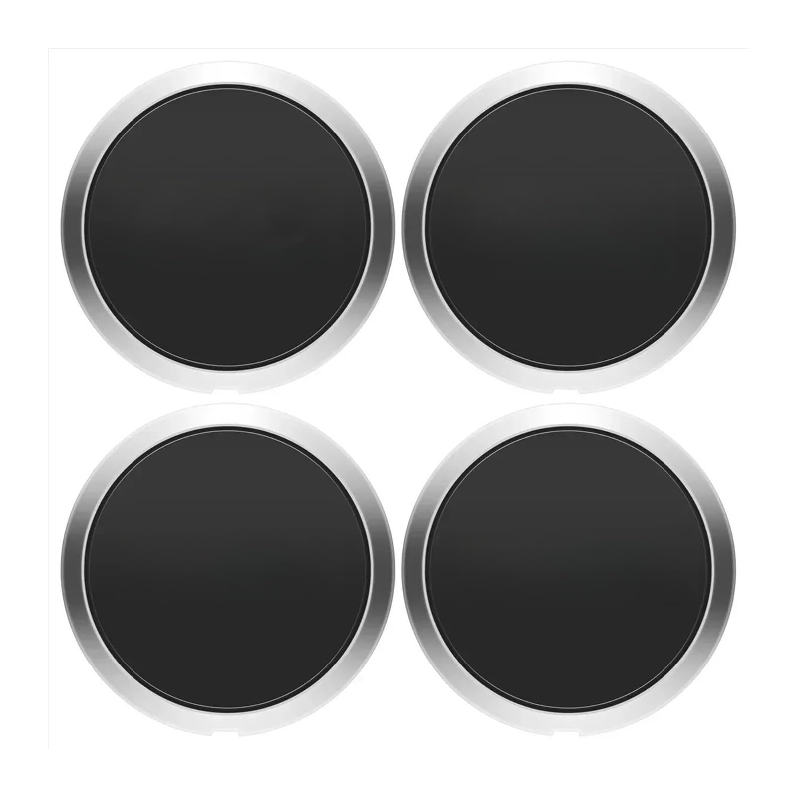 Silbrige 133 mm Radkappe, Kompatibel Für Fiat Wheels Centre Hub Caps Set68078419AC 68078421AC Staubschutzkappe Radnabenkappe Ersatz(4pcs) von KKGHYYMG