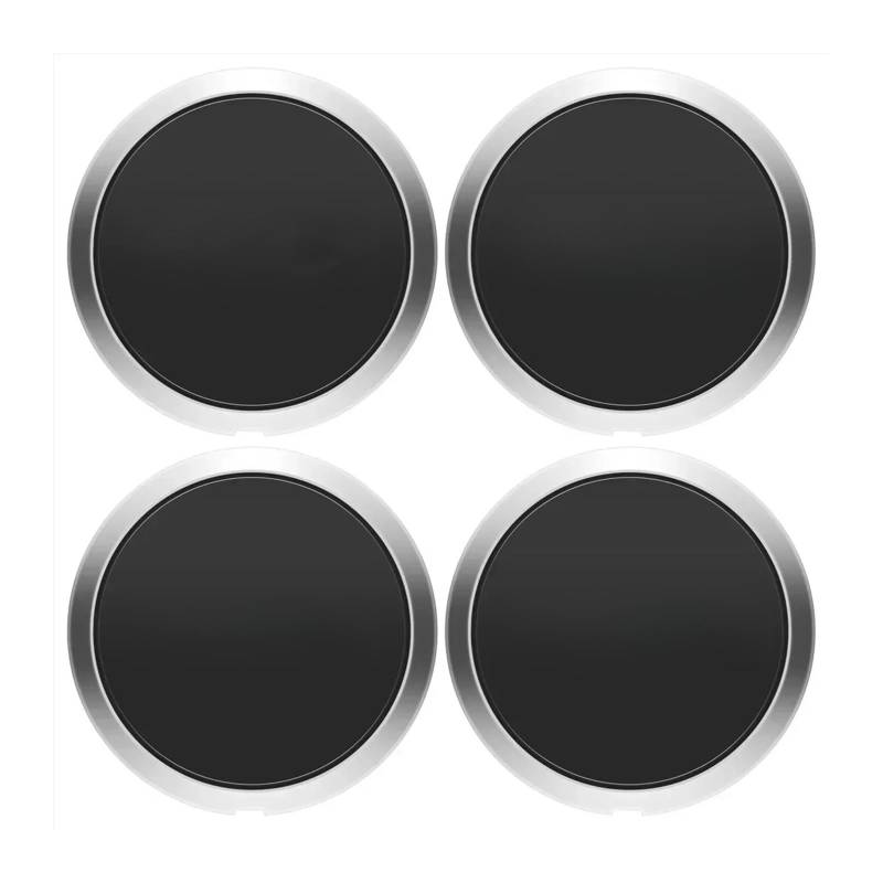 Silbrige 133 mm Radkappe, Kompatibel Für Fiat Wheels Centre Hub Caps Set68078419AC 68078421AC Staubschutzkappe Radnabenkappe Ersatz(4pcs) von KKGHYYMG