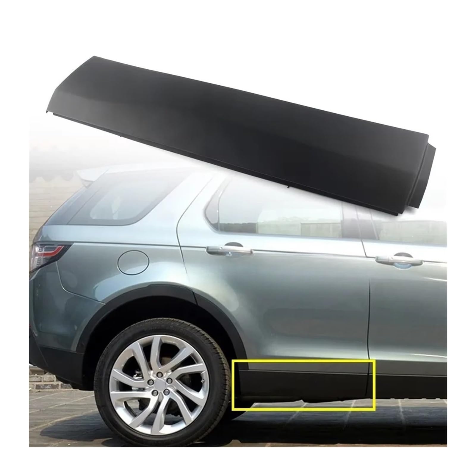 Türen Außen Untere Form Seite Trim Kompatibel für Land Rover Discovery Sport 2015-2019 LR073085 LR073084(Back left) von KKGHYYMG