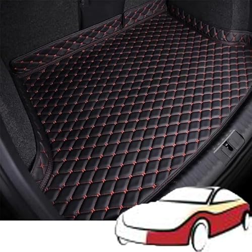 Kofferraummatte für Renault Captur (2024 2025), Kofferraumschutzmatte, rutschfeste und wasserdichte Kofferraumschutzmatte,2 BlackRed von KKHBD