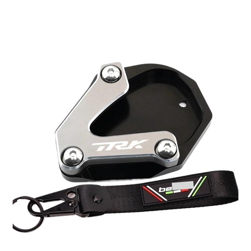 Für TRK 702 TRK702 2022 2023 Motorrad Aluminium Ständer Fuß Seitenständer Verlängerung Vergrößerungspolster Trägerplatte Schlüsselanhänger Ständer Kickstand Erweiterung Für TRK 702 TRK702 2022 2023 Motorrad Aluminium Ständer Fuß Seitenständer Verlängerung Vergrößerungspolster Trägerplatte Schlüsselanhänger Ständer Kickstand Erweiterung von KKIXAPM