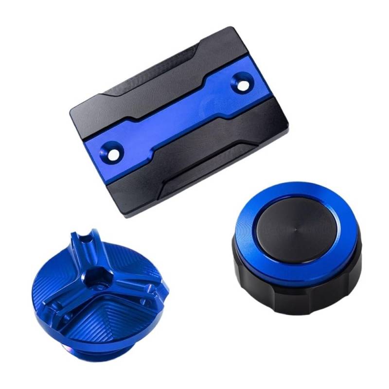 Motorrad Ölbecherschutz Für MT-09 MT 09 Mt09 FZ09 2014-2020 2021 2022 Motorrad Teile Vorderen Und Hinteren Bremsflüssigkeit Tankdeckel Reservoir Kappe von KKIXAPM