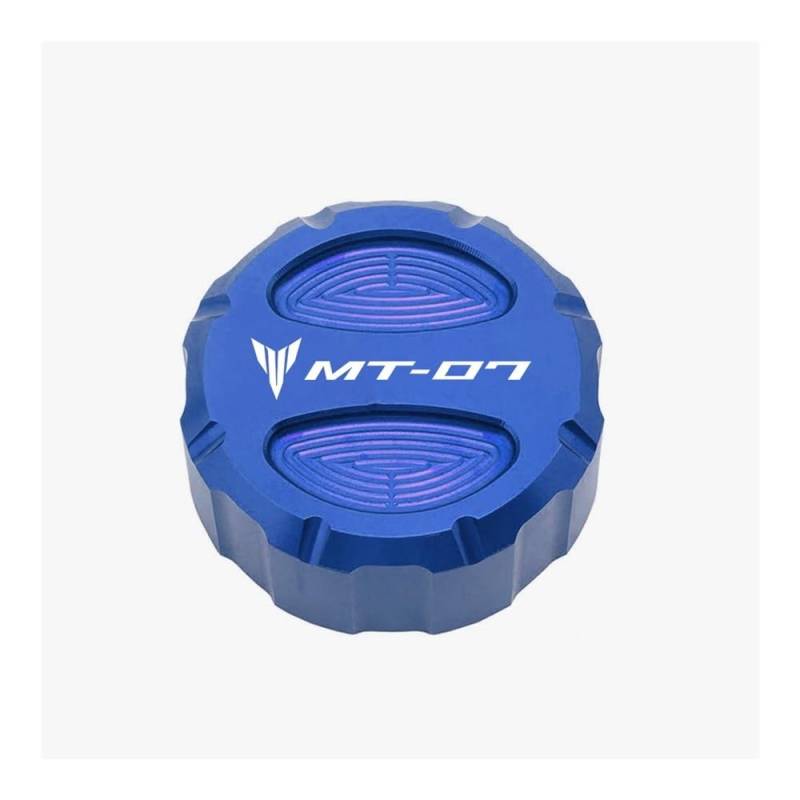 Motorrad Ölbecherschutz Für MT07 2021 2022 MT 07 FZ07 2014-2023 Motorrad CNC Vorne Hinten Brems Flüssigkeit Reservoir Abdeckung Motor Öl Kappe von KKIXAPM