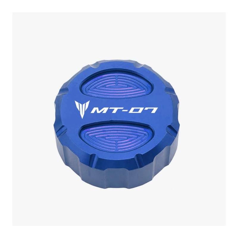 Motorrad Ölbecherschutz Für MT07 2021 2022 MT 07 FZ07 2014-2023 Motorrad CNC Vorne Hinten Brems Flüssigkeit Reservoir Abdeckung Motor Öl Kappe von KKIXAPM