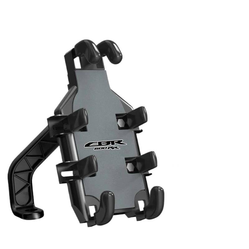 KKMNAIF Handy Fahrradhalterung Für CBR600RR Zubehör Motorrad Lenker Handy Halter GPS Stand Halterung Motorrad Navigation Halterung Handyhalter Motorrad(Black-Mirror) von KKMNAIF