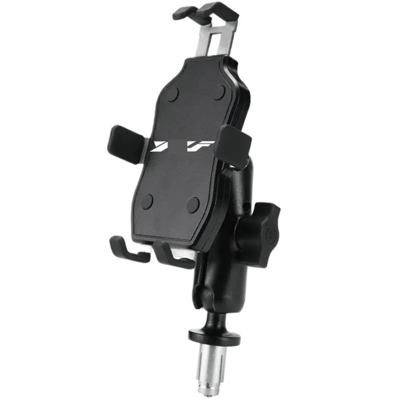 KKMNAIF Motorrad Handyhalterung Motorrad Telefon Halterung Telefon Halter Motorrad GPS Navigation Halterung Für R1 R6 2003-2018 Für R6S 06-09 Handy Fahrradhalterung(Logo-Black) von KKMNAIF