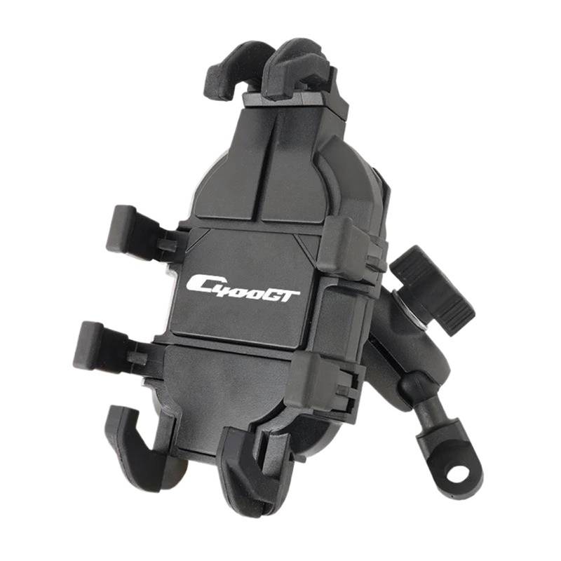 KKMNAIF Motorrad Lenker Halter Für C400GT C400X Motorrad Handy Halter Stehen GPS Halterung Unterstützung Moto Zubehör Motorrad Navigation Halterung Verstellbare Fahrrad Handyhalterung(C400GT Mirror) von KKMNAIF