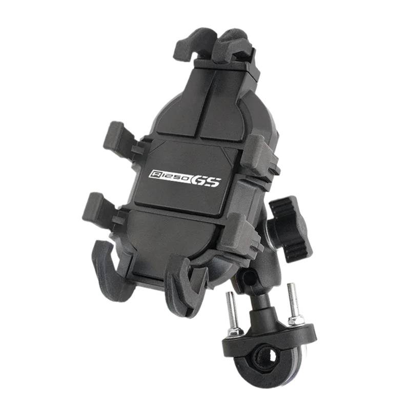 KKMNAIF Motorrad Lenker Halter Für R1250GS ADV LC HP Zubehör Motorrad Lenker Handy Halter GPS Stand Halterung Motorrad Lenker Telefon Stehen Verstellbare Fahrrad Handyhalterung(Handlebar with Logo) von KKMNAIF