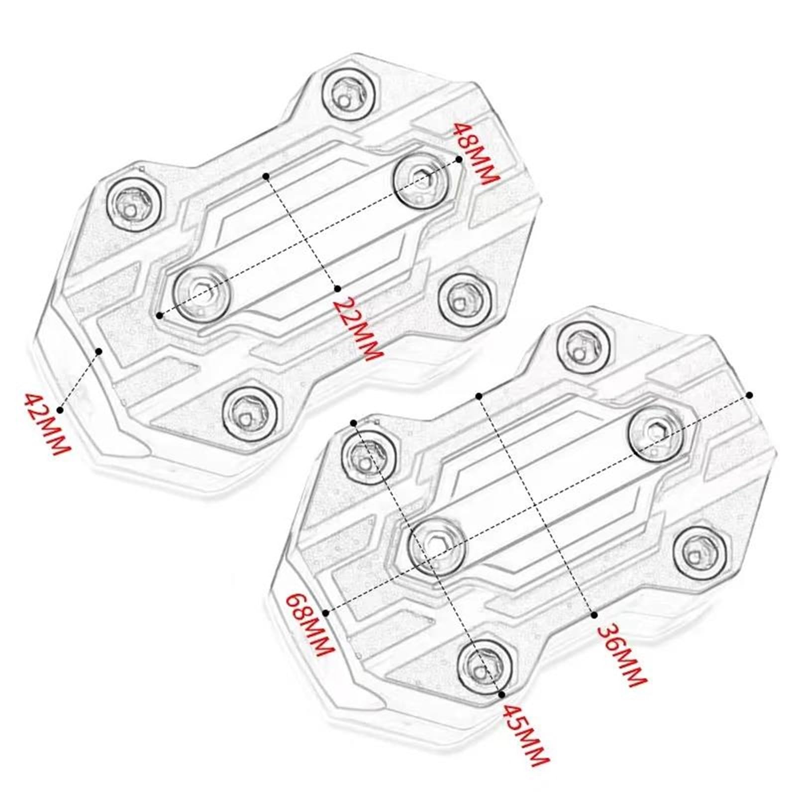 KKMNAIF Motorrad Stoßstangenblock Für Goldwing GL 1500 GL1800 2010-2023 Zubehör Stoßstange Schutz Block Motor Schutz Anti-kollision Motorrad Stoßstangen Schutzdekoration(4) von KKMNAIF