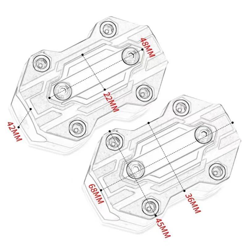 KKMNAIF Motorrad Stoßstangenblock Für Goldwing GL 1500 GL1800 2010-2023 Zubehör Stoßstange Schutz Block Motor Schutz Anti-kollision Motorrad Stoßstangen Schutzdekoration(4) von KKMNAIF