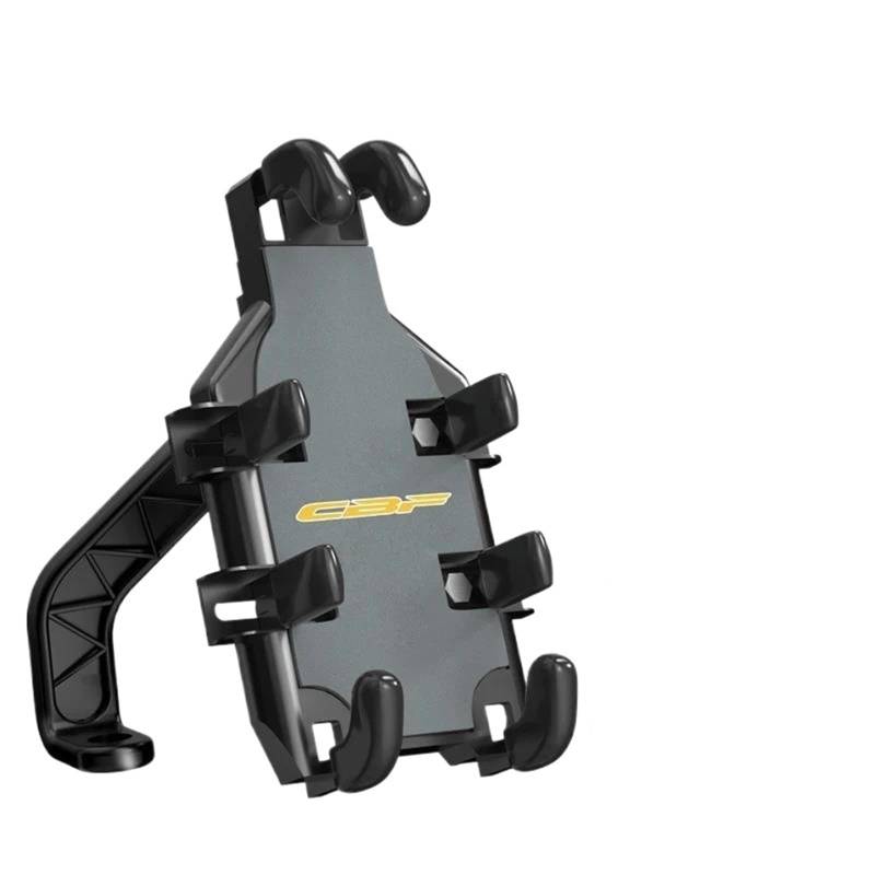 Motorrad Handyhalter Für CBF125 CBF190R CBF500 CBF600 CBF1000 Zubehör Motorrad Lenker Handy Halter GPS Stand Halterung Motorrad Lenker Navigation Halterung Verstellbare Fahrrad Handyhalterung(Yellow-M von KKMNAIF
