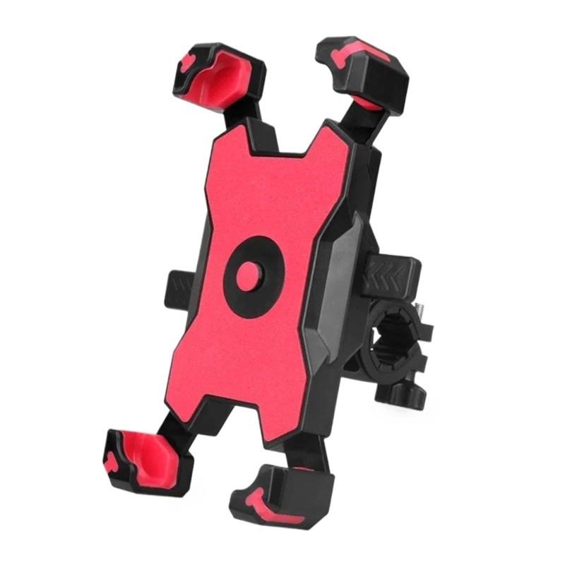 Motorrad Handyhalter Motorrad Telefon Halter Halterung Handy Halter Elektrische Fahrrad Motorrad Telefon Stehen Fahrt Navigation Handy Rack Telefon Halter Unterstützung Handyhalterung Fahrrad(Red-hand von KKMNAIF
