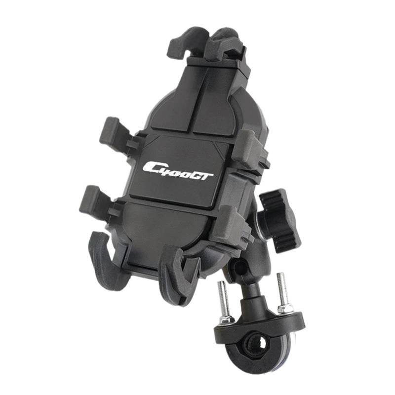 Motorrad Lenker Halter Für C400GT C400X Motorrad Handy Halter Stehen GPS Halterung Unterstützung Moto Zubehör Motorrad Navigation Halterung Verstellbare Fahrrad Handyhalterung(C400GT Handlebar) von KKMNAIF