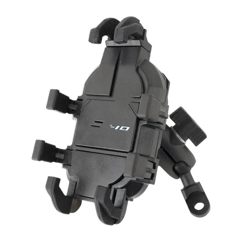 Motorrad Lenker Halter Für MT-10 2024 2023 2022 2021 2020 Zubehör Motorrad Stoßfester Lenker Handyhalter GPS-Ständerhalterung Motorrad-Lenker-Telefonhalter Verstellbare Fahrrad Handyhalterung(Mirror w von KKMNAIF