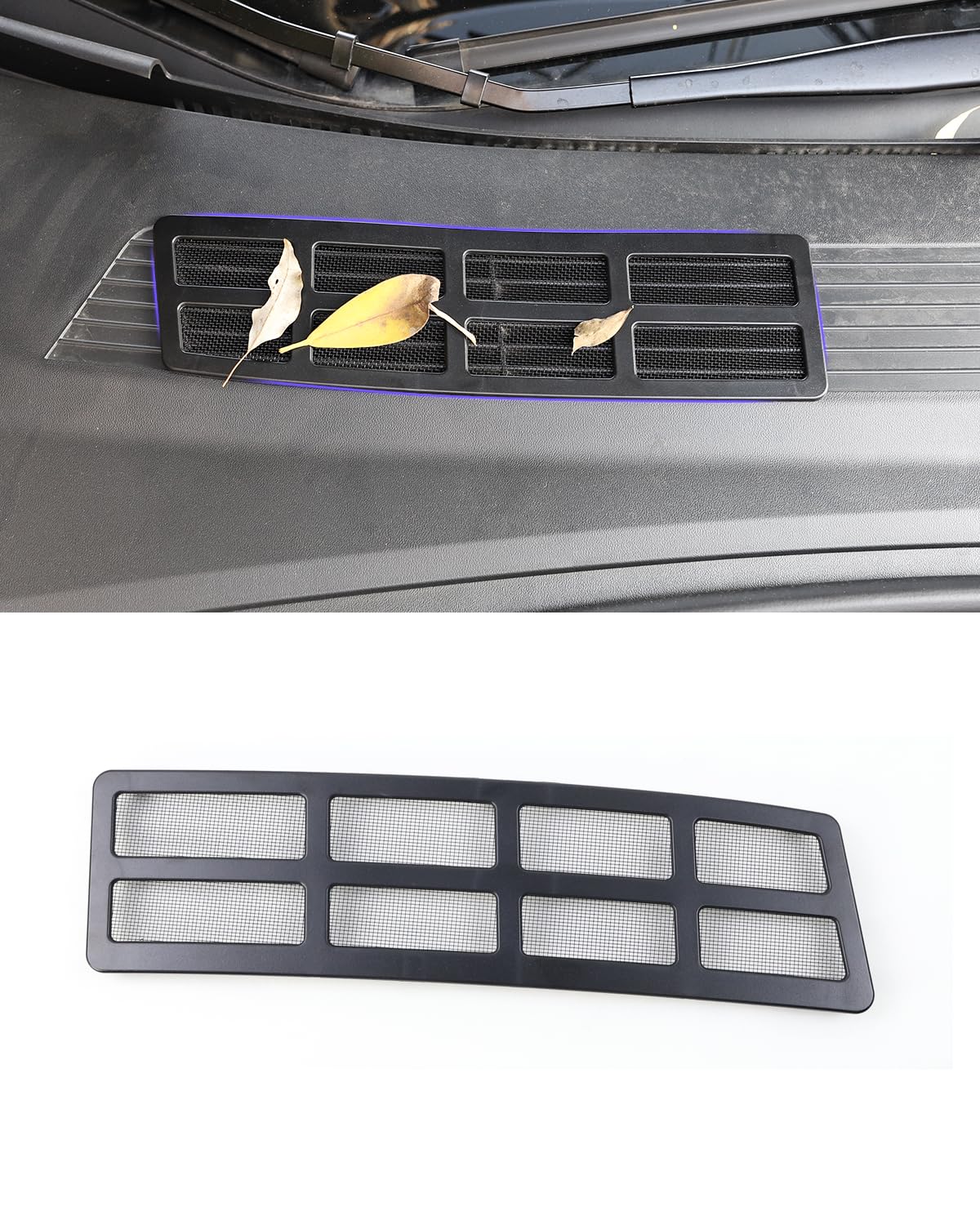 Aluminiumlegierung Mesh Air Intake Grille, Air Vent Intake, Front Trunk Air Flow Vent Protect Inlet Cover Exterior Accessories für 2024 2025 Tesla Model 3 Highland Aluminiumlegierung Mesh Air Intake Grille, Air Vent Intake, Front Trunk Air Flow Vent Protect Inlet Cover Exterior Accessories für 2024 2025 Tesla Model 3 Highland von KKTR-CAR