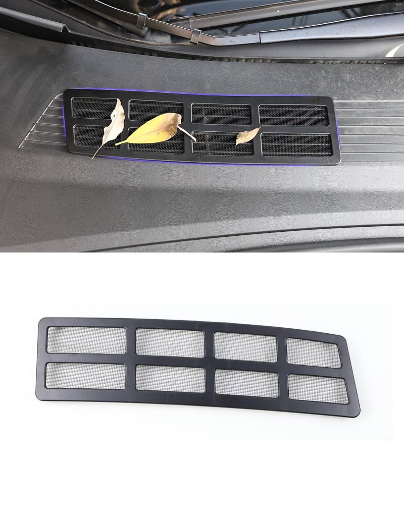 Aluminiumlegierung Mesh Air Intake Grille, Air Vent Intake, Front Trunk Air Flow Vent Protect Inlet Cover Exterior Accessories für 2024 2025 Tesla Model 3 Highland von KKTR-CAR
