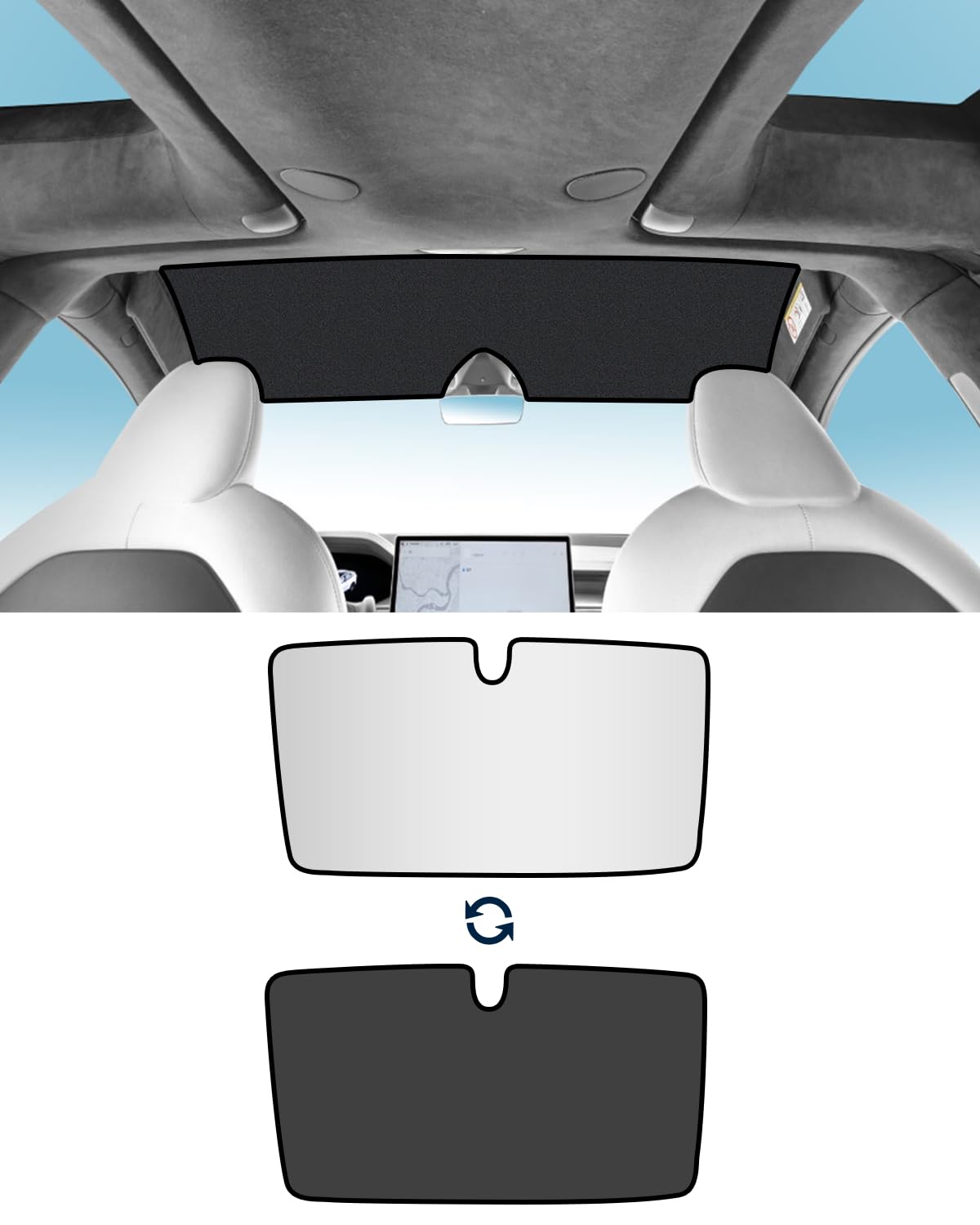 KKTR-CAR Für Tesla Model X Sonnenschirm Frontglas Dach Zubehör Dachvisier für Tesla Model X 2024 2023 2022 KKTR-CAR Für Tesla Model X Sonnenschirm Frontglas Dach Zubehör Dachvisier für Tesla Model X 2024 2023 2022 von KKTR-CAR