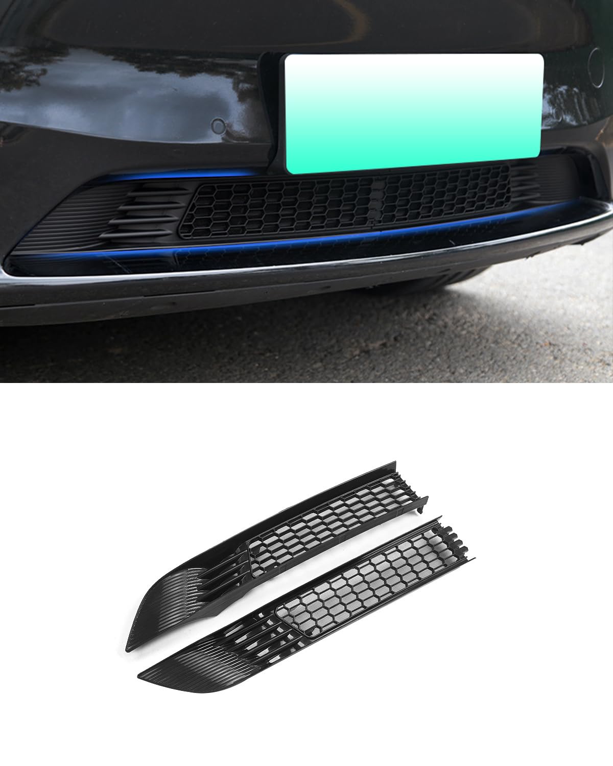 Kühlergrill Mesh Einsätze für Tesla Model Y Front Air Inlet Vent Grilleinsatz Ersatz für Tesla Model Y Zubehör 2021-2024 Kühlergrill Mesh Einsätze für Tesla Model Y Front Air Inlet Vent Grilleinsatz Ersatz für Tesla Model Y Zubehör 2021-2024 von KKTR-CAR