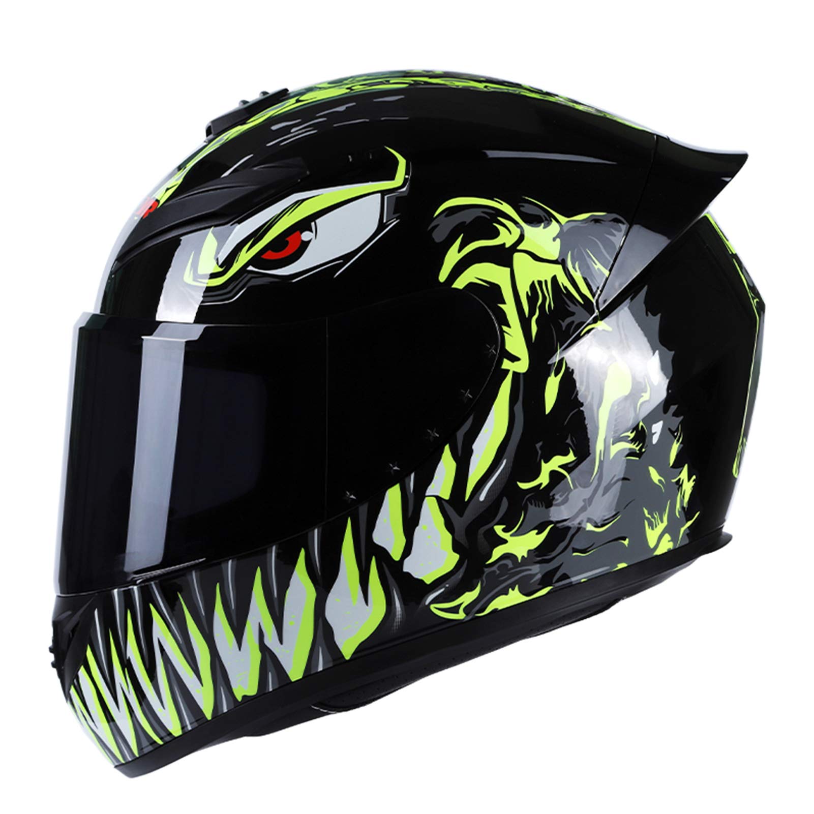 KKnoon Motorrad-Radhelm Full Face Fashion Lightweight für Motorradrennen KKnoon Motorrad-Radhelm Full Face Fashion Lightweight für Motorradrennen von KKnoon