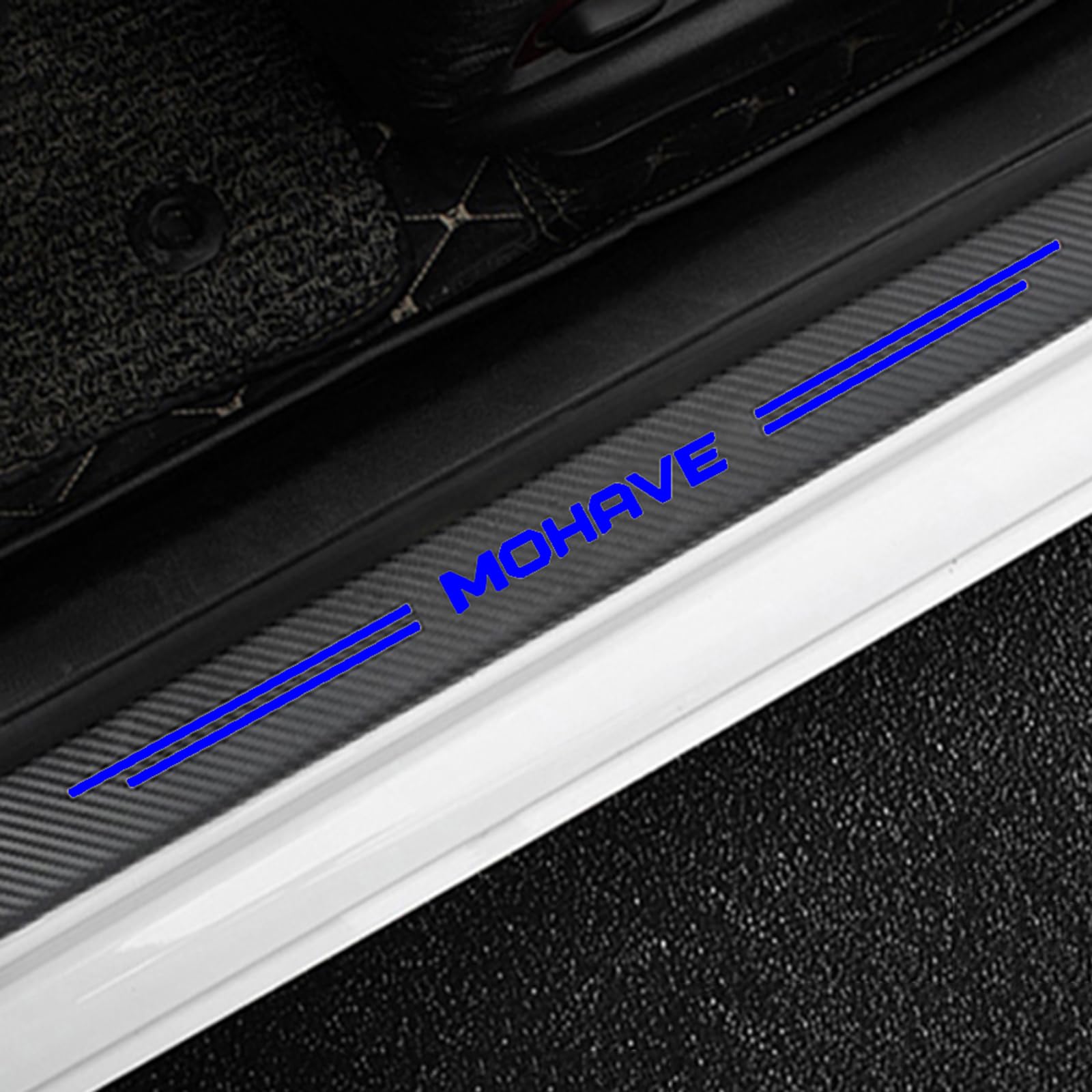 4 Stück Auto Einstiegsleisten Schutzfolie für KI-A Mohave Türschwelle Lackschutz, Kohlefaser Aufkleber Kantenschutz Styling Tuning Zubehör,Blue 4 Stück Auto Einstiegsleisten Schutzfolie für KI-A Mohave Türschwelle Lackschutz, Kohlefaser Aufkleber Kantenschutz Styling Tuning Zubehör,Blue von KLHYWEN